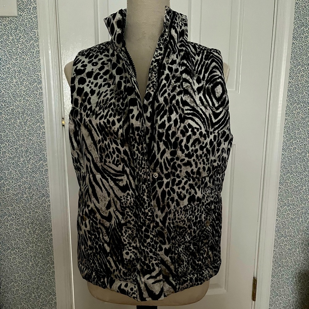 Jones New York Animal Print Sport Vest